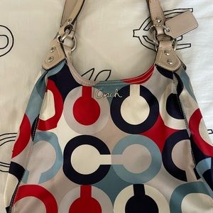 Coach Red White and Blue Purse